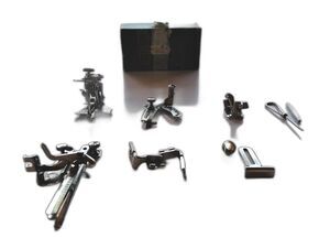 Singer Sewing Machine 9pcs Attachment Set w/o Box 15/66/99/201/221 Featherweight